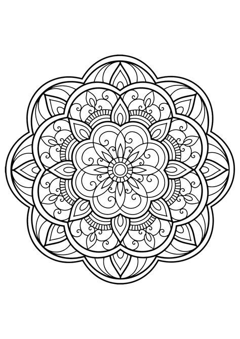 If you like the mandala and want to color it, click the print button or download the mandala as a pdf. Mandala from free book for 14, From the gallery : Mandalas ...