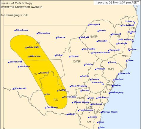 Severe Thunderstorm Warning Issued For Riverina The Daily Advertiser
