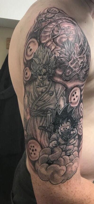 Slowly facefuck morrigan while she plays with her tits. Dragonball Tattoo - Goku : dbz