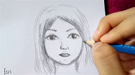 Menggambar Sketsa Wajah Hanya Dengan Pensil Tanpa Penghapus Youtube
