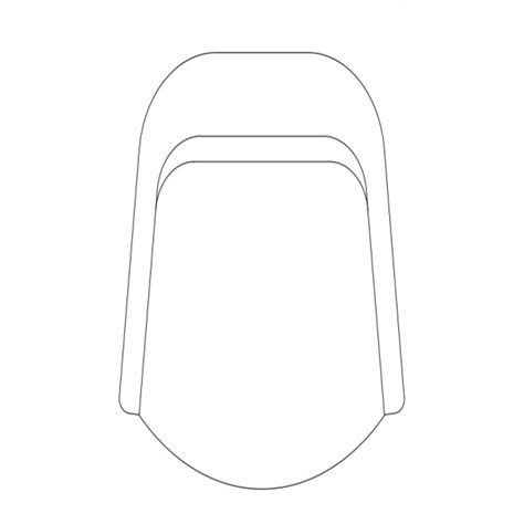 Chair Top View Drawing