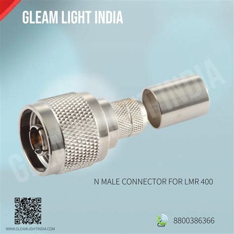 Gleam Light India Brass Steel N Male Connectors Crimp Type For Lmr At Rs Piece In New Delhi