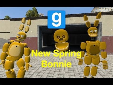 Gmod Fnaf New Spring Bonnie Model Youtube