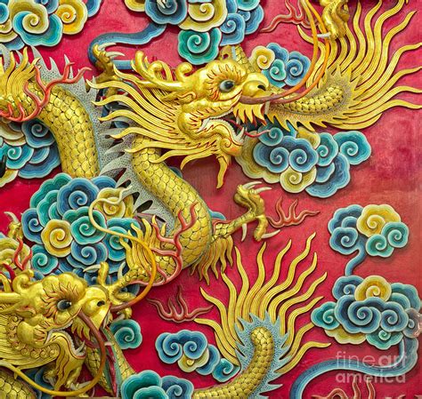Golden Dragon Sculpture Photograph By Anek Suwannaphoom Fine Art America