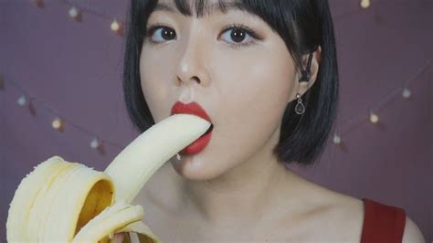 Asmr Crunchy Sticky Banana Eating Mouth Sounds Youtube