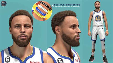 NBA K Stephen Curry Cyberface Hairstyles Wristbands