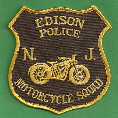 Edison New Jersey Police Motorcycle Patch