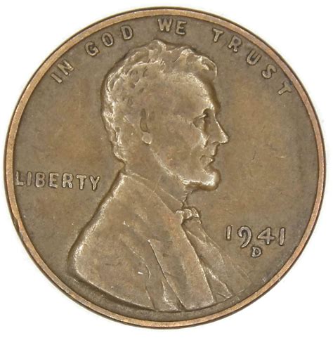 1941 D Lincoln Wheat Penny Good At Amazons Collectible Coins Store