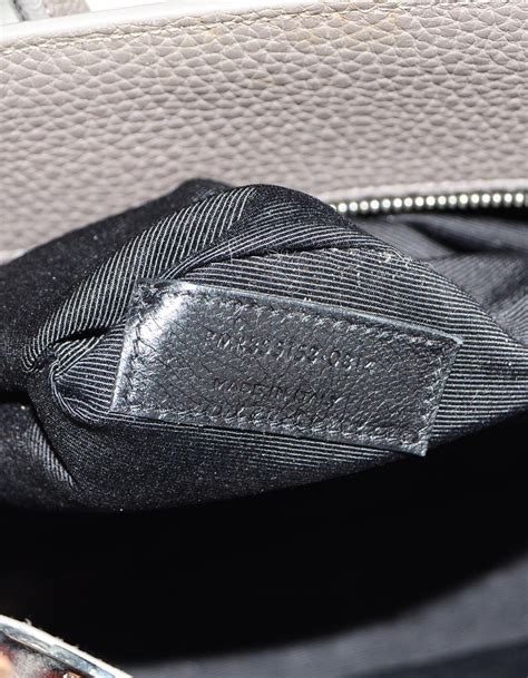 Ysl Yves Saint Laurent Grey Pebbled Leather Small Sac De Jour Tote Bag