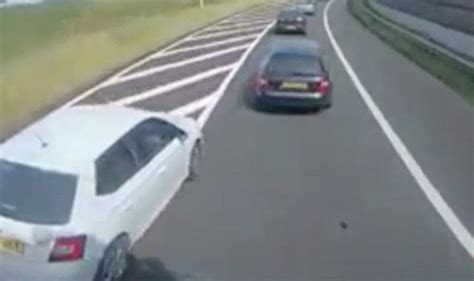 Viral Video Driver Almost Causes Car Crash After Cutting Off Lorry In