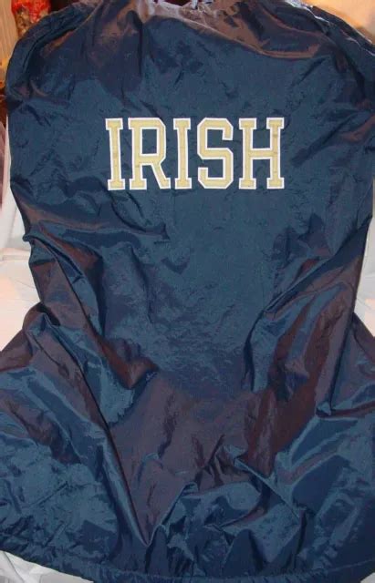 Rare Vintage Team Issued Notre Dame Sideline Football Player Coat Size
