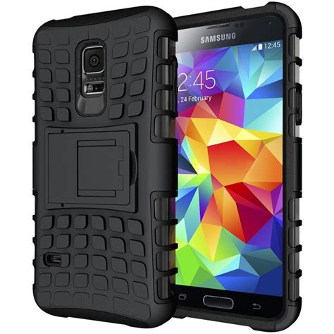 Rugged Tough Armour Case For Samsung Galaxy S5 Mini Black