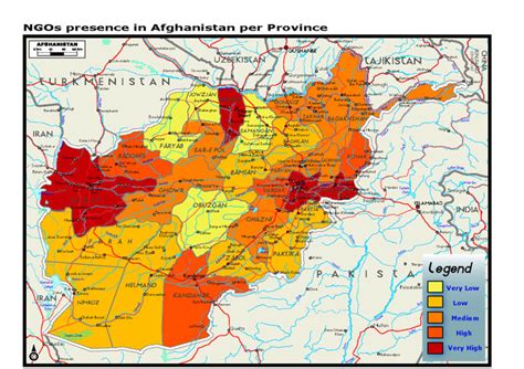 Year wise population of afghanistan from 1950 to 2100 by united nations. Population Density Map Of Afghanistan - Maps of the World