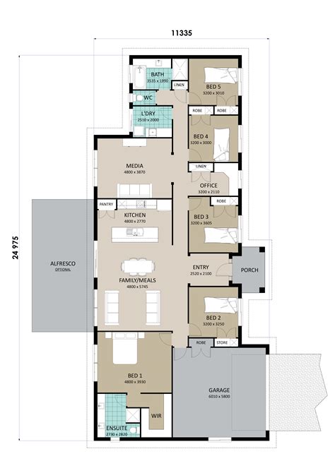 5 Bedroom Home Plans — Richard Adams Homes