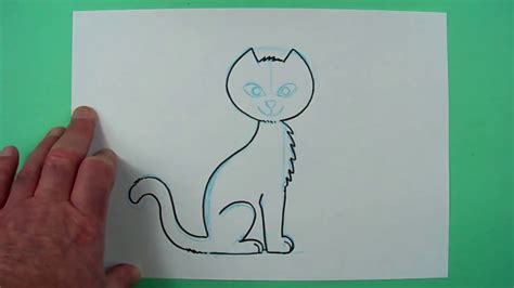 Eine Einfache Katze Zeichnen Für Kinder Und Jedem Dem Es Spaß
