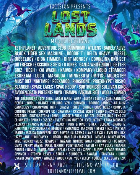 Excision Reveals Lineup For Lost Lands 2021 Edm Identity