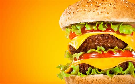 Food Burger Hd Wallpaper