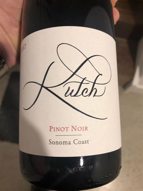 2017 Kutch Pinot Noir Sonoma Coast USA California Sonoma County