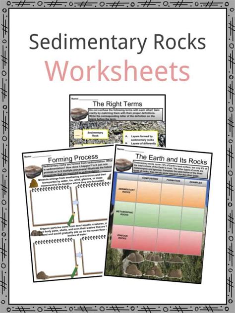 Sedimentary Rocks Facts Worksheets Layers Study And Classification Kids