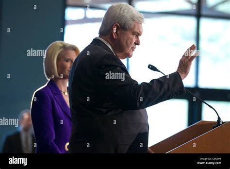 Republican Presidential Nominee Candidate Newt Gingrich Wife Callista