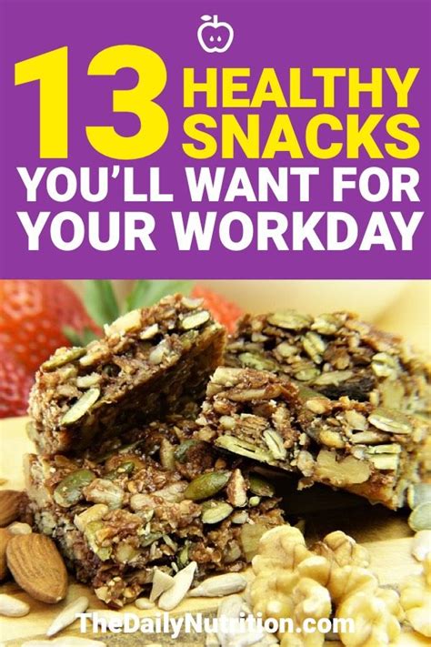 13 Healthy Snacks For Work You Can Keep At Your Desk Healthy Work