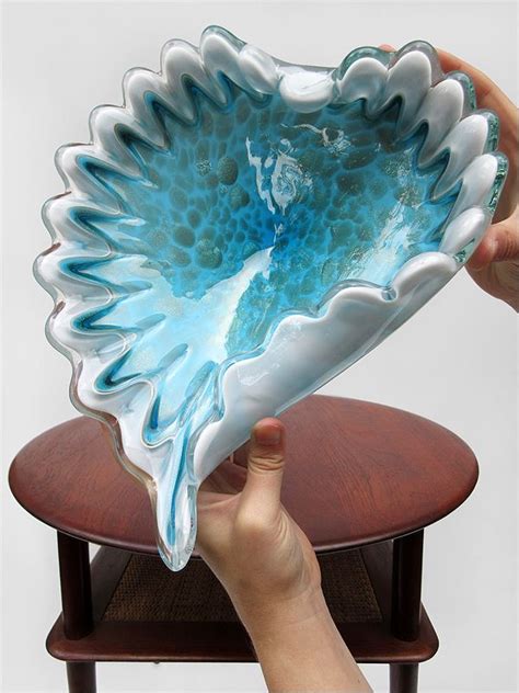 Fratelli Toso Cased Art Glass Bowl Designed By Ermanno Toso Dating From C 1950 Murano Italy
