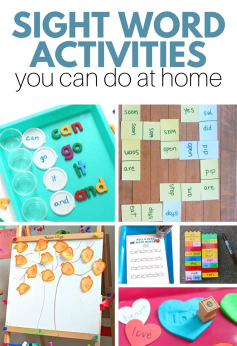 Sight Word Activities No Time For Flash Cards