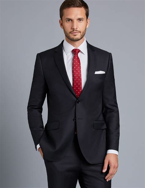 Check out our mens slim fit suit selection for the very best in unique or custom, handmade pieces from our men's clothing shops. Men's Black Twill Slim Fit Suit Jacket | Hawes & Curtis