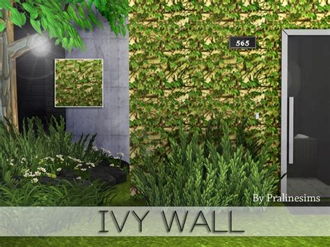 Sims 4 Ccs The Best Ivy Wall By Pralinesims
