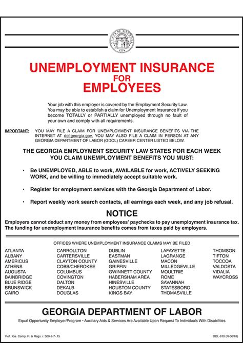 The georgia department of labor (gdol) holds appeals hearings for unemployment insurance with the new cares act, the federal goverment expanded unemployment insurance to workers. Georgia Unemployment Insurance Archives - Compliance ...