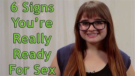 Signs You Re Really Ready For Sex Youtube