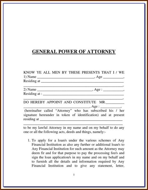 California Power Of Attorney Fillable Form Printable Forms Free Online