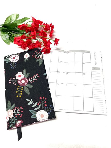 2024 Pocket Calendar Fabric Pocket Calendar Cover Etsy