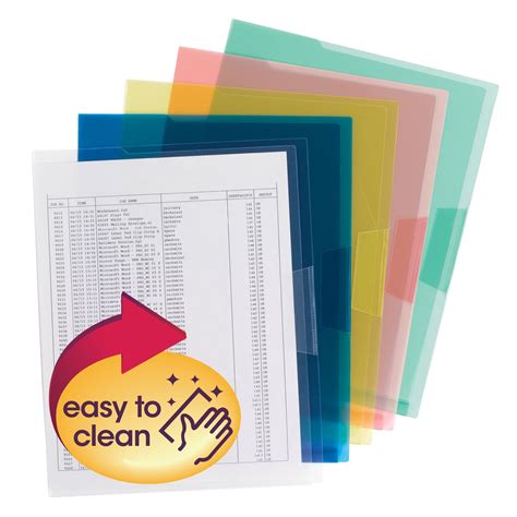 Organized Up Slash Jackets Letter Poly Cleartrans Assortment 5