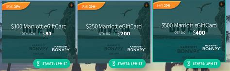 Note that it will be better to use gift cards in the united states, or in a country that. Sold Out Marriott e-Gift Cards 20% Off with Daily ...