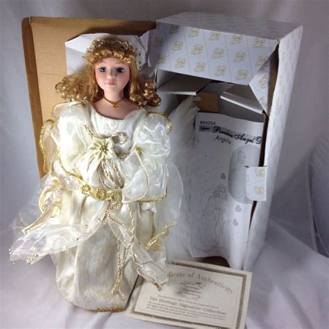 Angelica Porcelain Angel Doll W Wings Xl 18 Heritage Signature