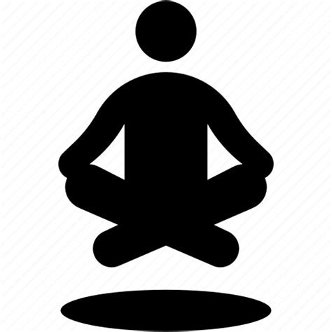 Levitate Meditation People Yoga Icon
