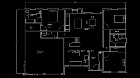 Basic Floor Plan Autocad Floorplansclick