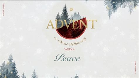 Advent Devotional Week 4 Peace Youtube