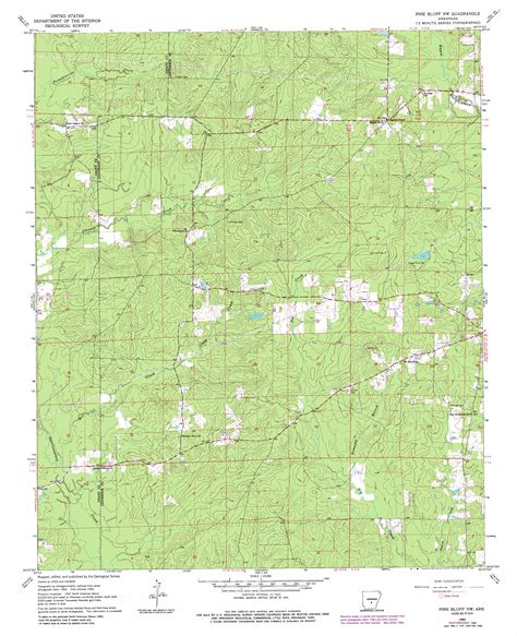 Pine Bluff Nw Ar Topographic Map Topoquest