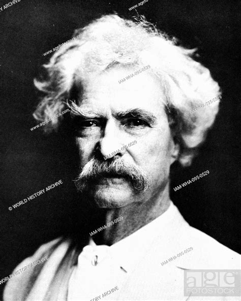 Photograph Of Mark Twain 1835 1910 An American Writer Humourist
