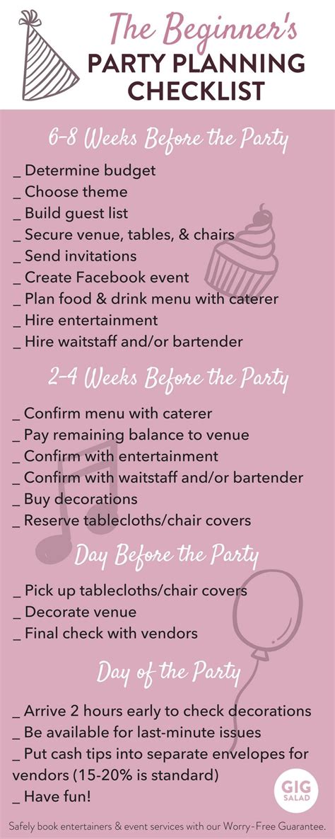 we ve created an easy party planning checklist for you beginners out there whether y… party