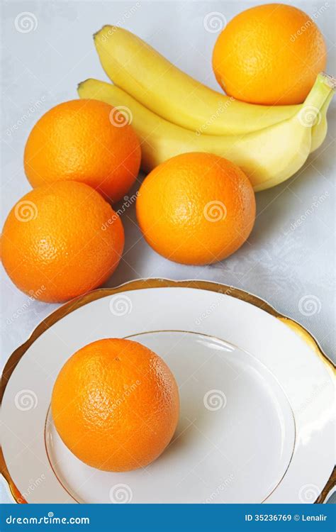 Oranges And Bananas Stock Image Image Of Health Banana 35236769