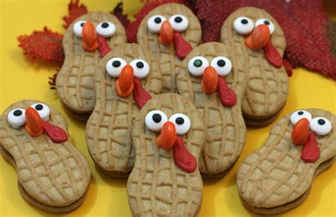 Kids will have a blast creating 12 nutter butter cookie crafts. Nutter Butter Turkey Cookies!