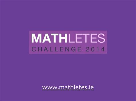 mathletes challenge 2014 the launch