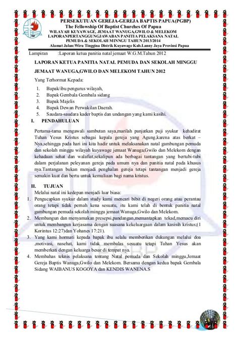 Kata Sambutan Ketua Panitia Natal Anak Sekolah Minggu Animasi - IMAGESEE