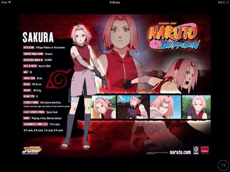 Naruto Character Profiles Wiki Anime Amino