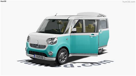 Daihatsu Move Canbus с детальным интерьером 2020 3D модель Круговой