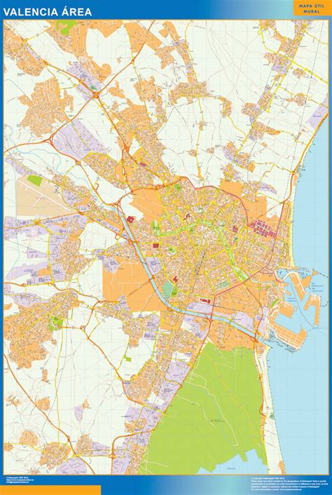 Mapa Carreteras Valencia Area Para Pared Mapas Murcia Grandes De Pared