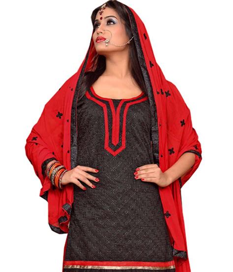 Geeta Fashions Red Silk Unstitched Dress Material Buy Geeta Fashions Red Silk Unstitched Dress